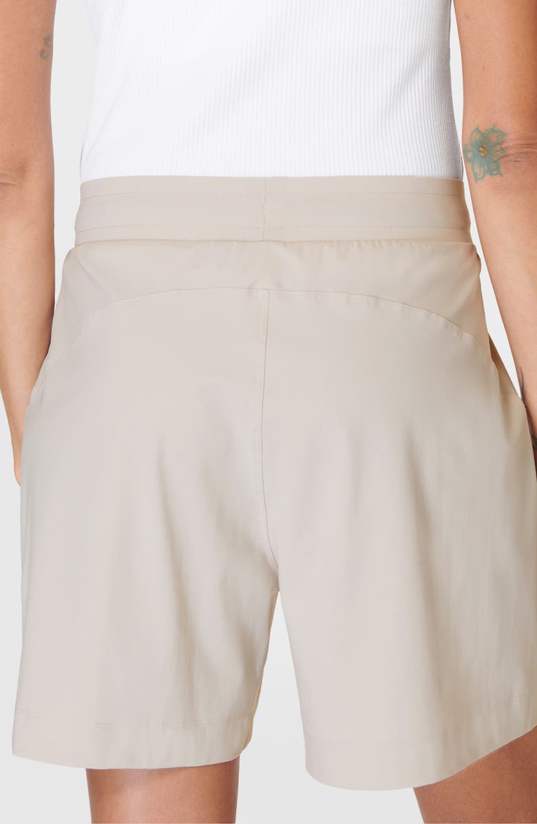 Sweaty Betty Explorer Tie Waist Shorts, Alternate, color, Mineral Beige