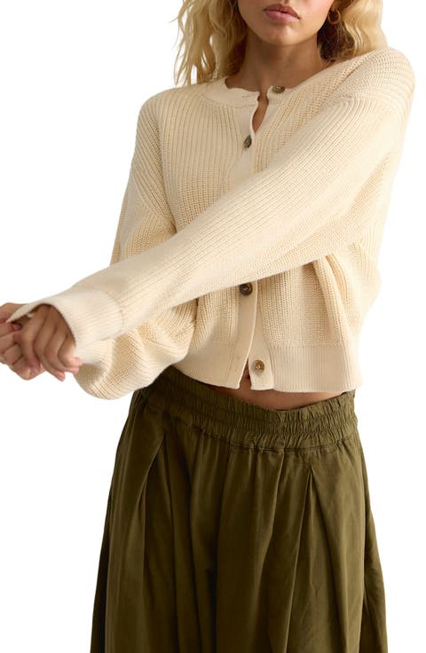 Vienna Rib Button Front Cardigan