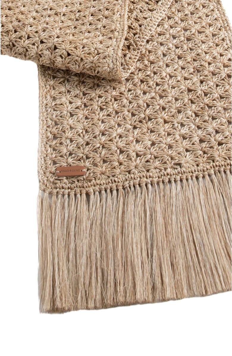 Tallo de Olivo Fique Knots Table Runner, Alternate, color, Natural