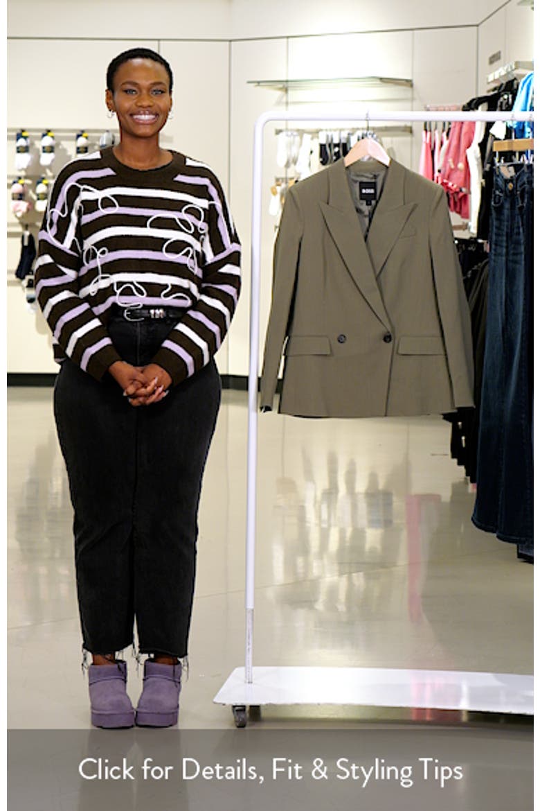 Jaleto Pinstripe Double Breasted Blazer video