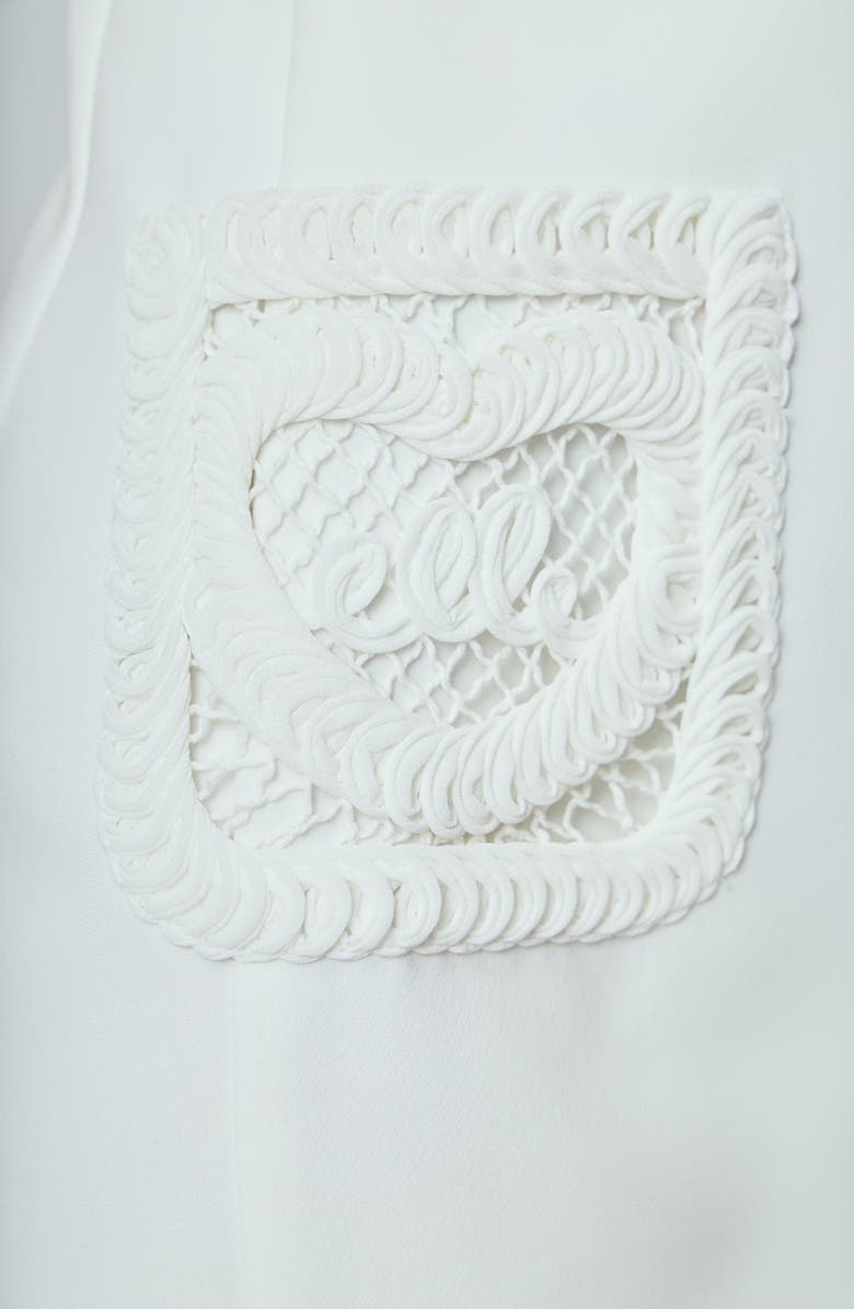 Endless Rose Lace Pocket Sleeveless Minidress, Alternate, color, Off White