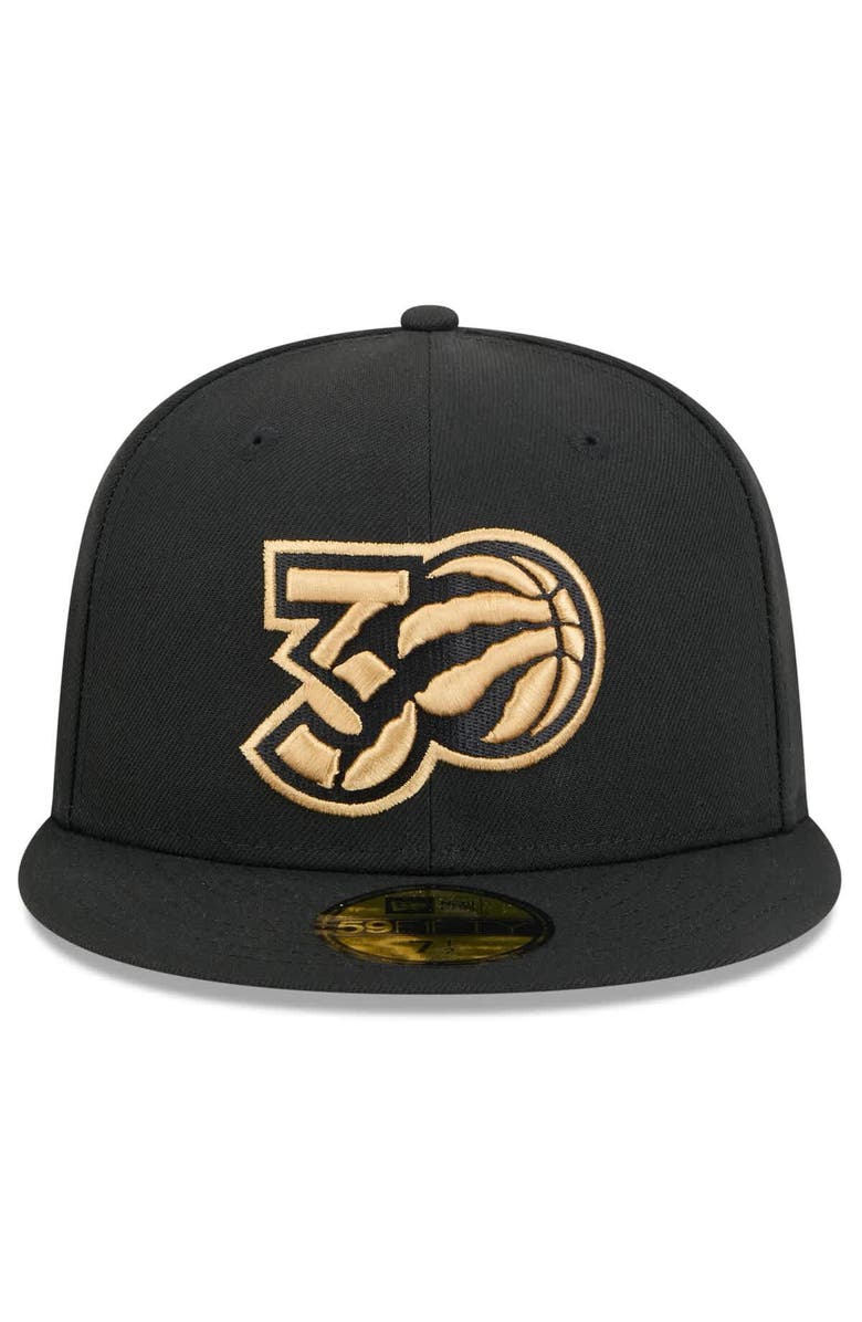 New Era Men's New Era  Black Toronto Raptors 2024/25 City Edition Alternate 59FIFTY Fitted Hat, Alternate, color, Black