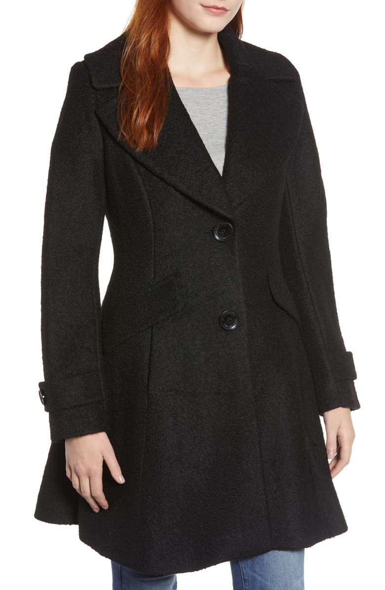 Sam Edelman Fit & Flare Coat, Main, color, 