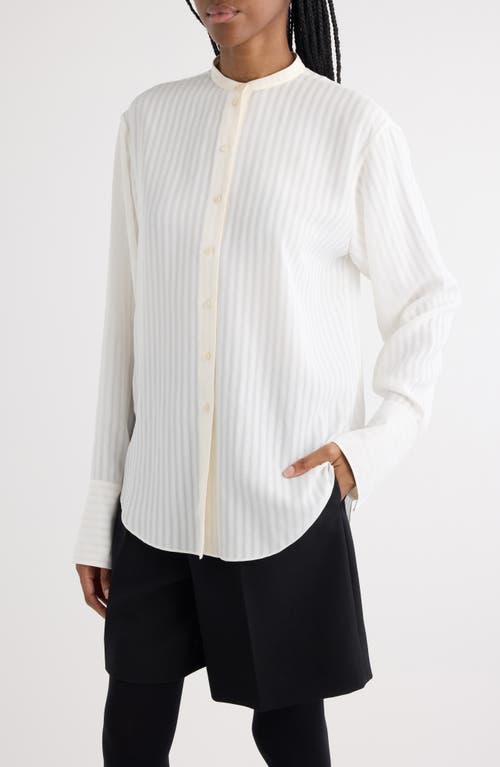 CHLOÉ CHLOÉ TONAL STRIPE BUTTON-UP SHIRT