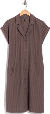 Eileen Fisher Cotton Blend Shirtdress