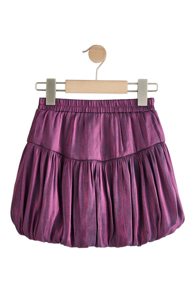 Kids' Metallic Bubble Skirt, Alternate, color, PURPLE