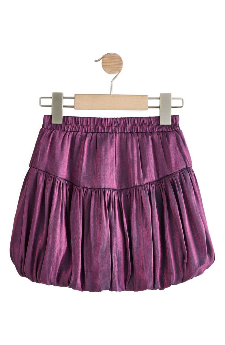 NEXT Kids' Metallic Bubble Skirt, Alternate, color, Purple