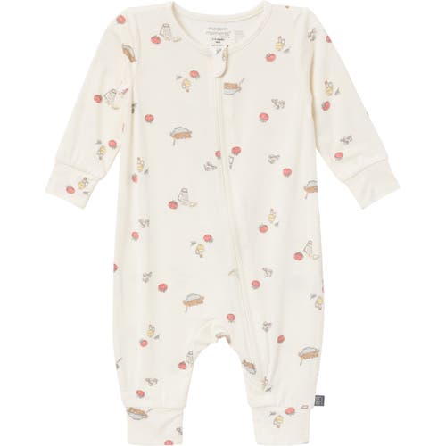 Modern Moments™ By Gerber Hot Air Ballon Footless Coveralls In Ivory Pasta Dinner