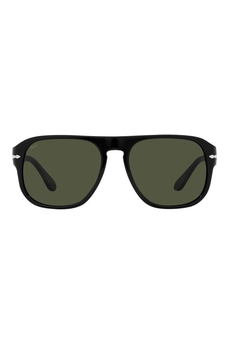 57mm Pillow Sunglasses, Main, color, BLACK