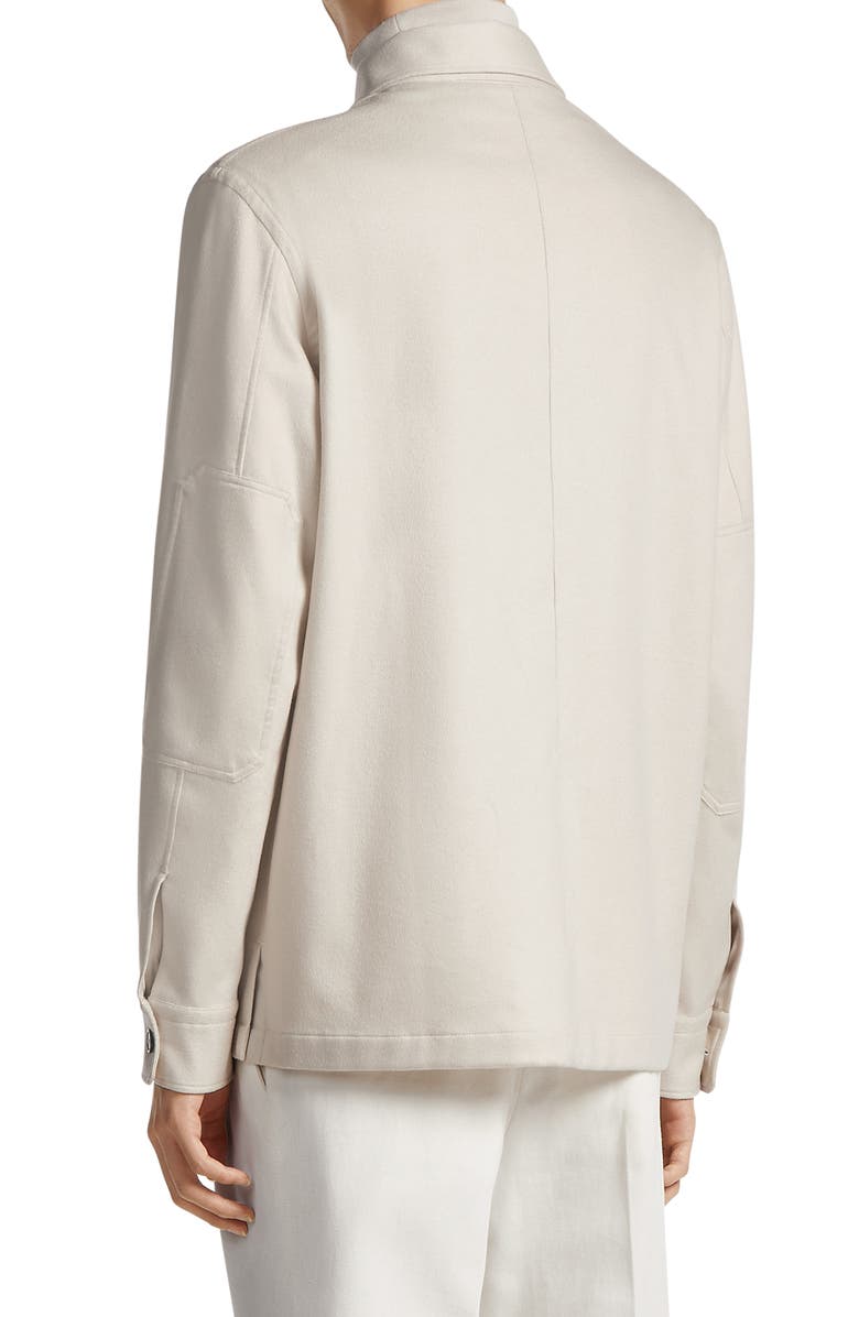 ZEGNA Oasi Cashmere Overshirt, Alternate, color, Ecru