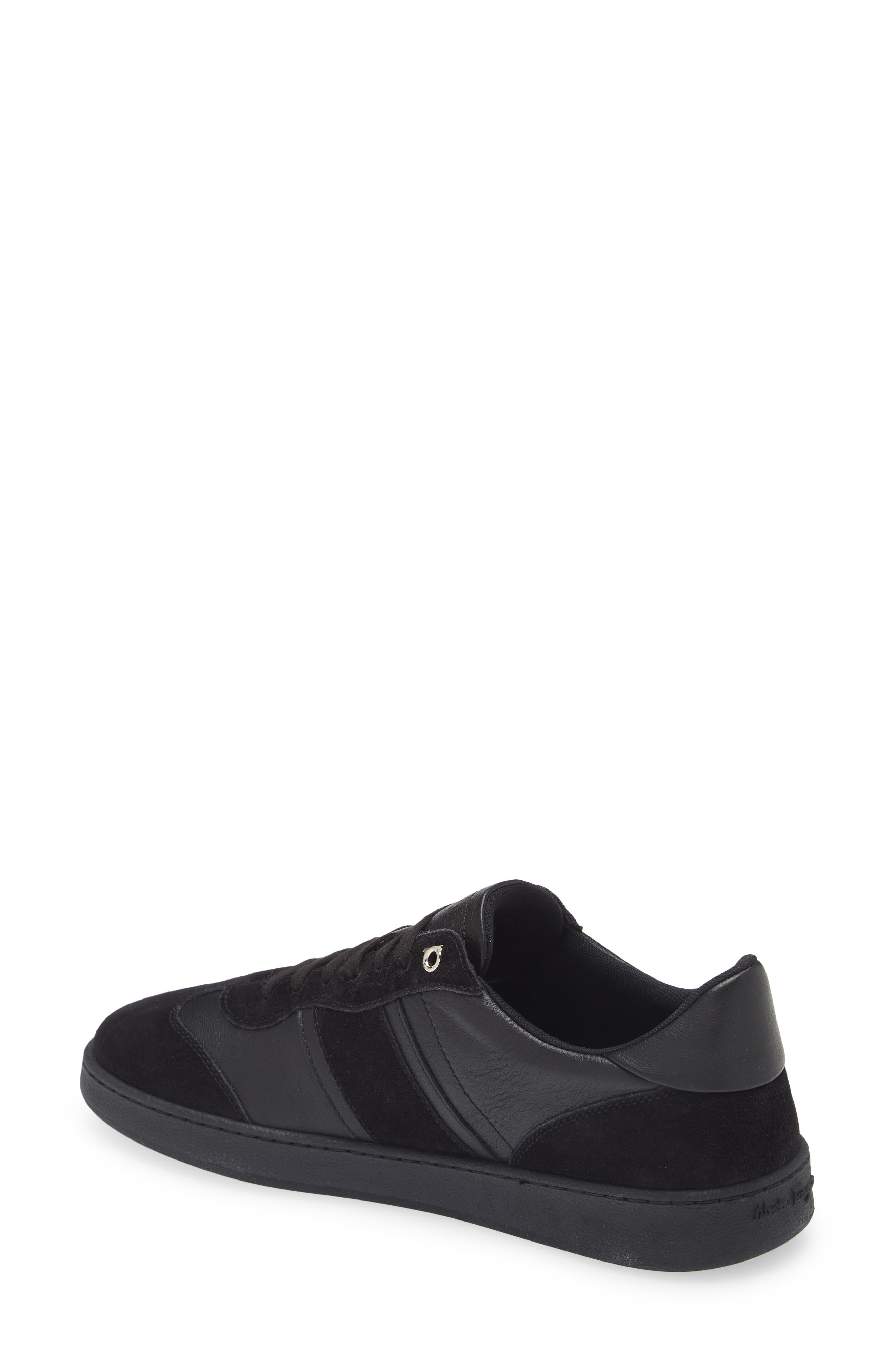 FERRAGAMO Achille 1 Low Top Sneaker, Alternate, color, Nero