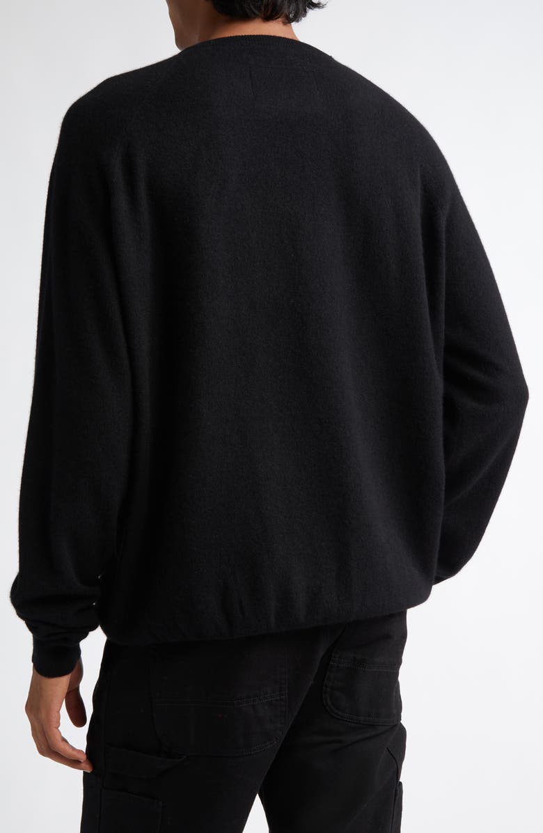 FRENCKENBERGER Cashmere Crewneck Sweater, Alternate, color, Black