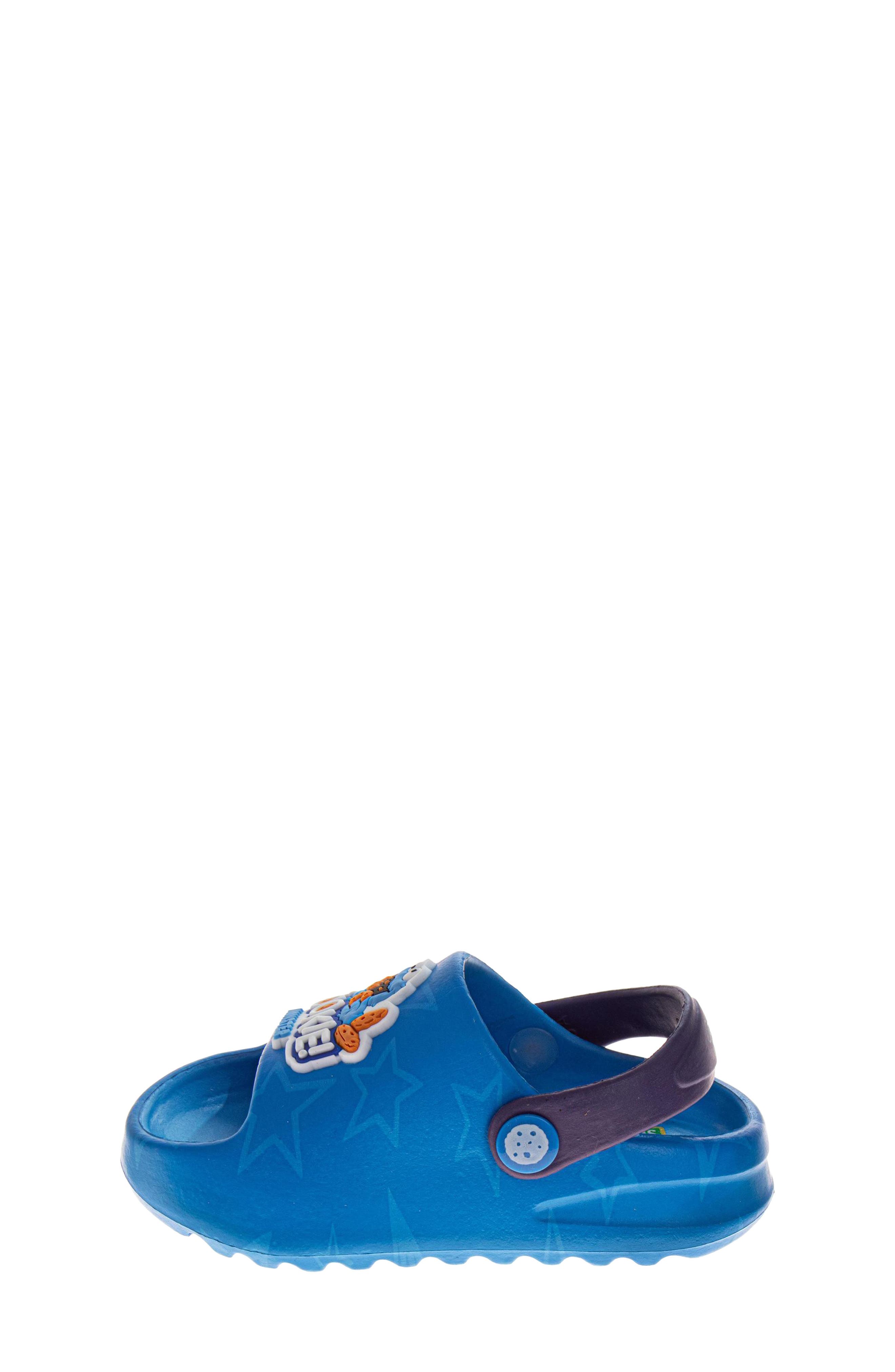 Kids' Sesame Street Cookie Monster Slide, Alternate, color, BLUE NAVY