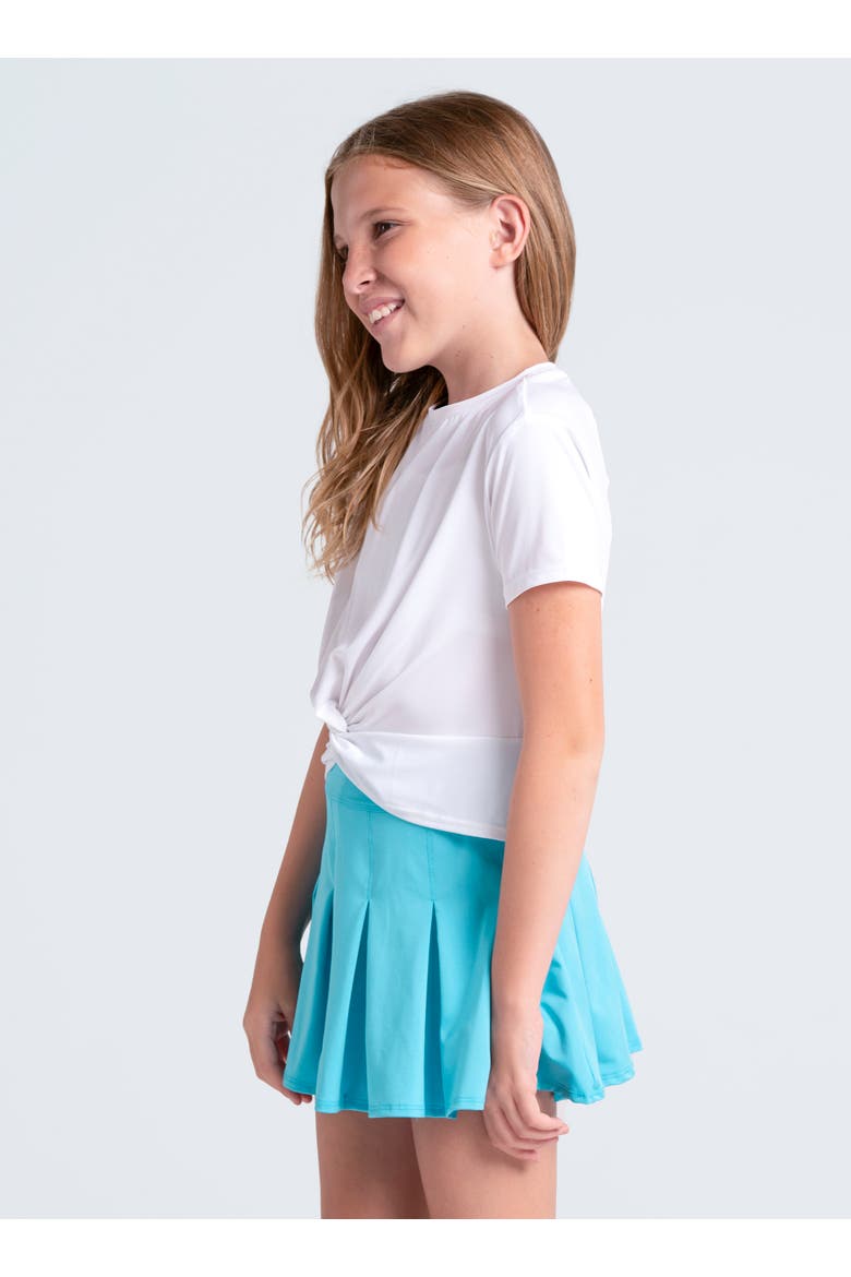 Girls Peek-a-Bow Short Sleeve, Alternate, color, White