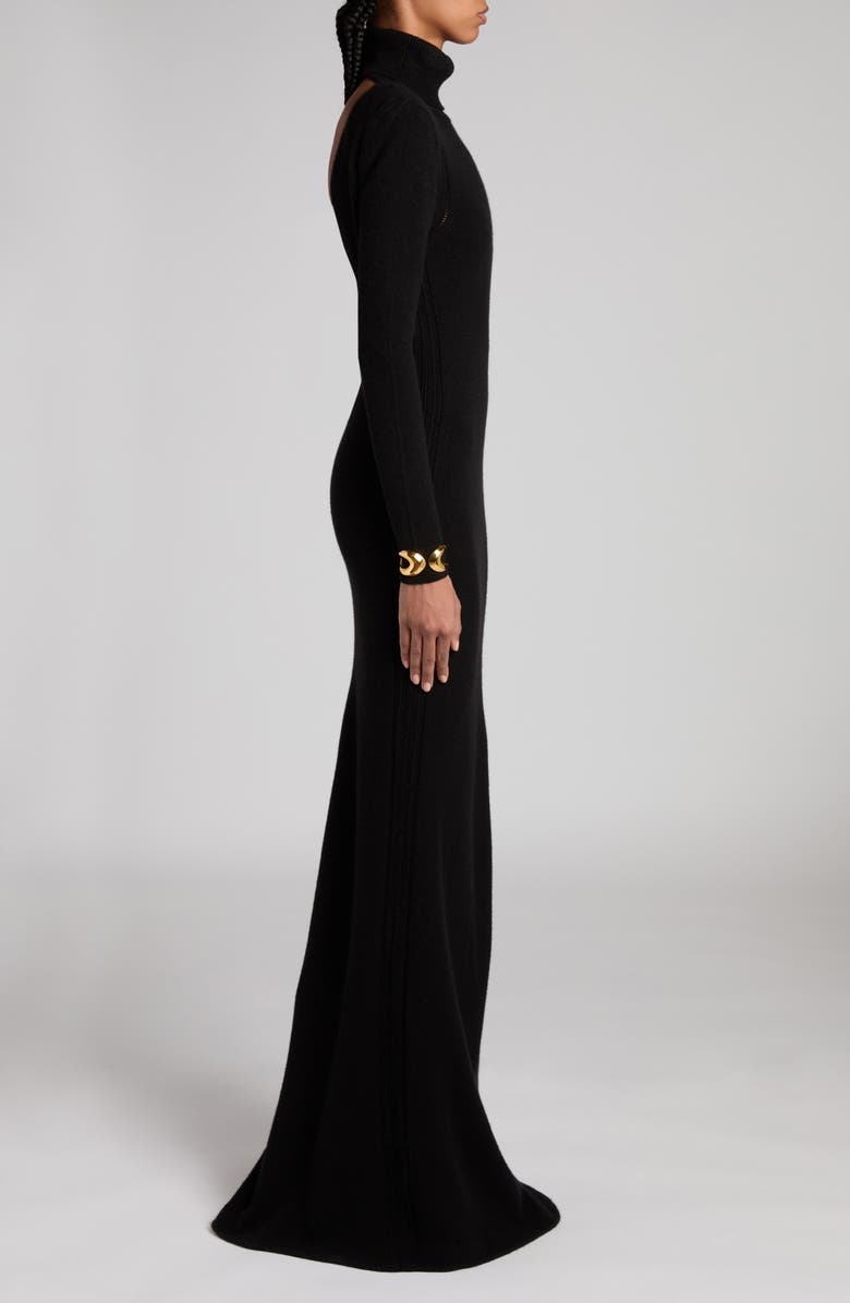 TOM FORD Long Sleeve Cashmere Turtleneck Sweater Dress, Alternate, color, 