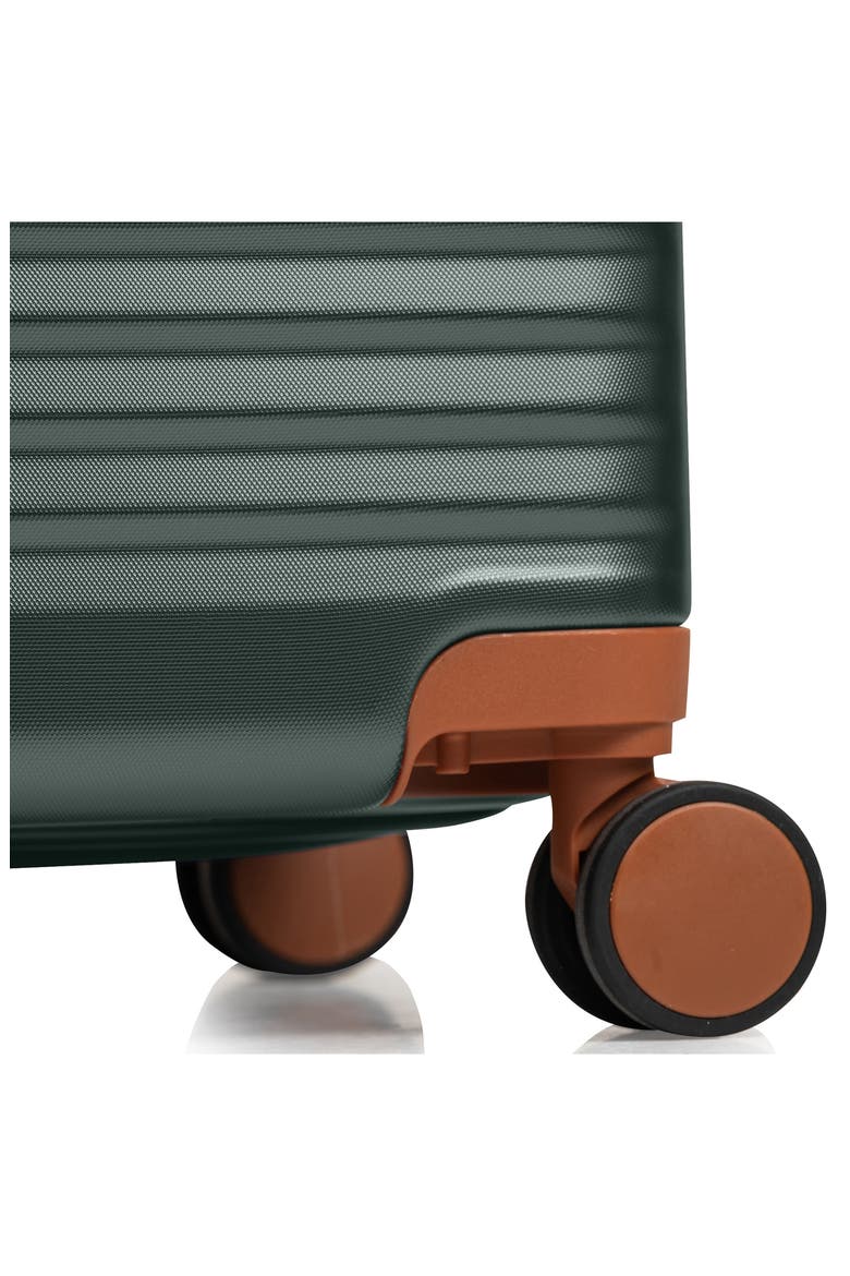 Vintage II 3-Piece Wheeled Luggage Set, Alternate, color, GREEN