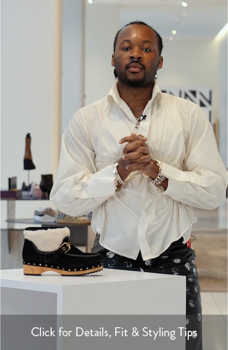 Oak Genuine Shearling Clog Boot, sales video thumbnail