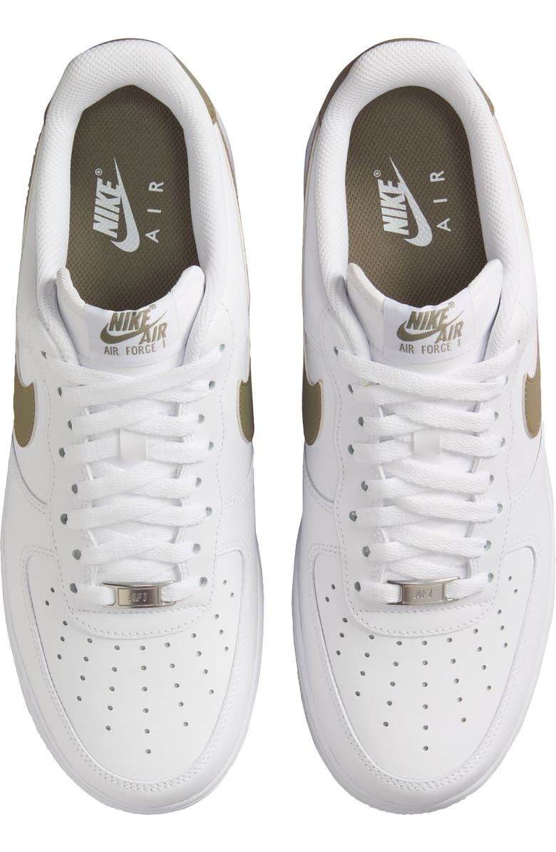 Nike Air Force 1 '07 Basketball Sneaker, Alternate, color, White/ Light Army