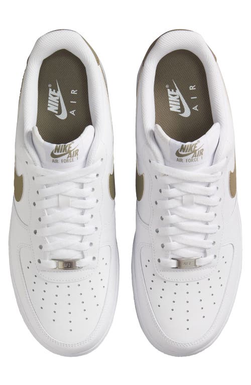 Nike Mens Air Force 1 07 Leather Low-top Trainers In White