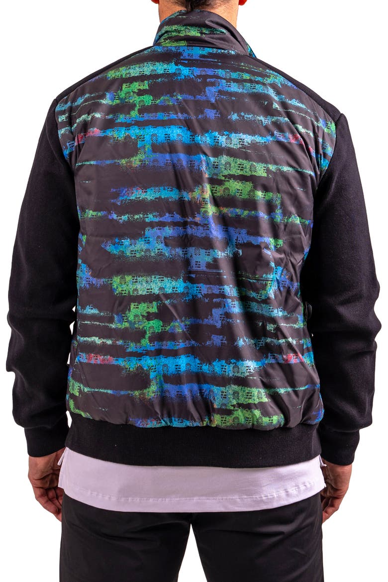 Iconstreak Bomber Jacket, Alternate, color, BLACK