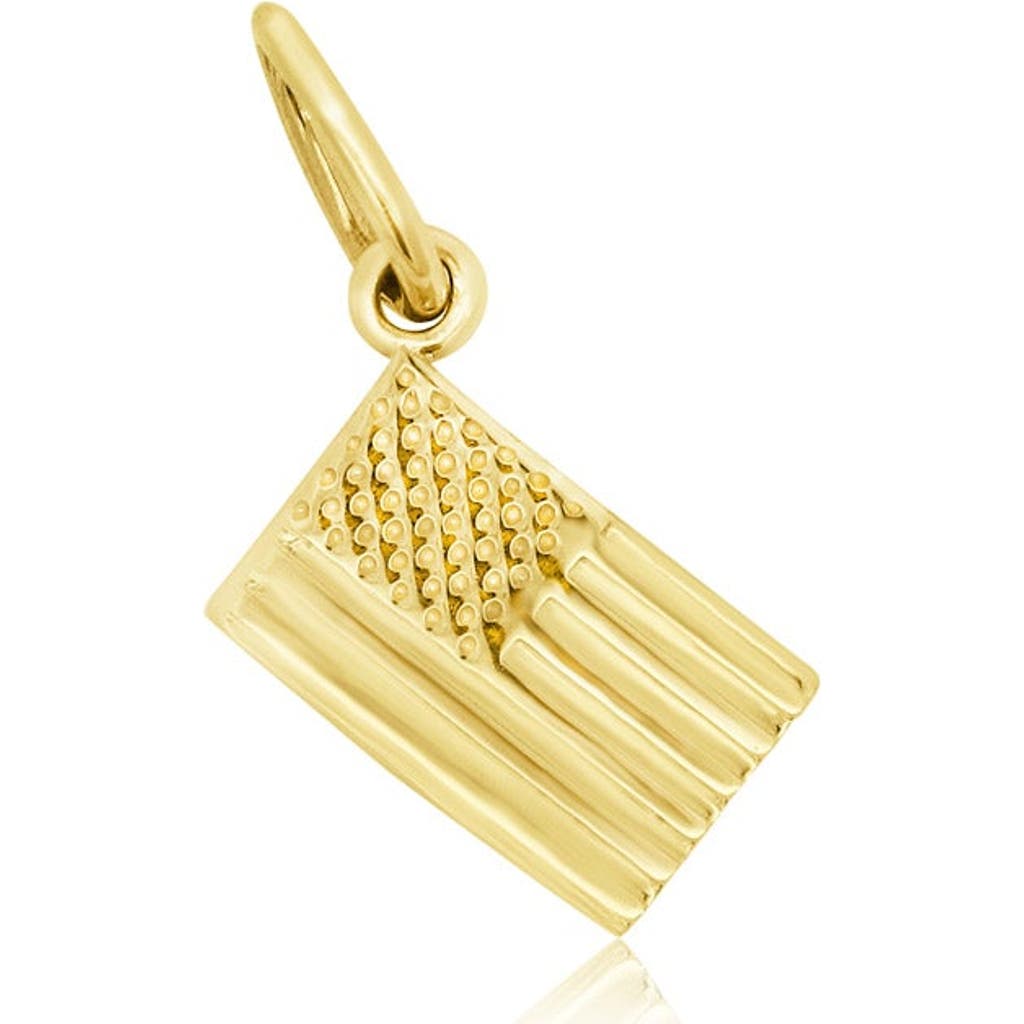 The Lovery Fine Jewelry Mini Gold Usa Flag Charm