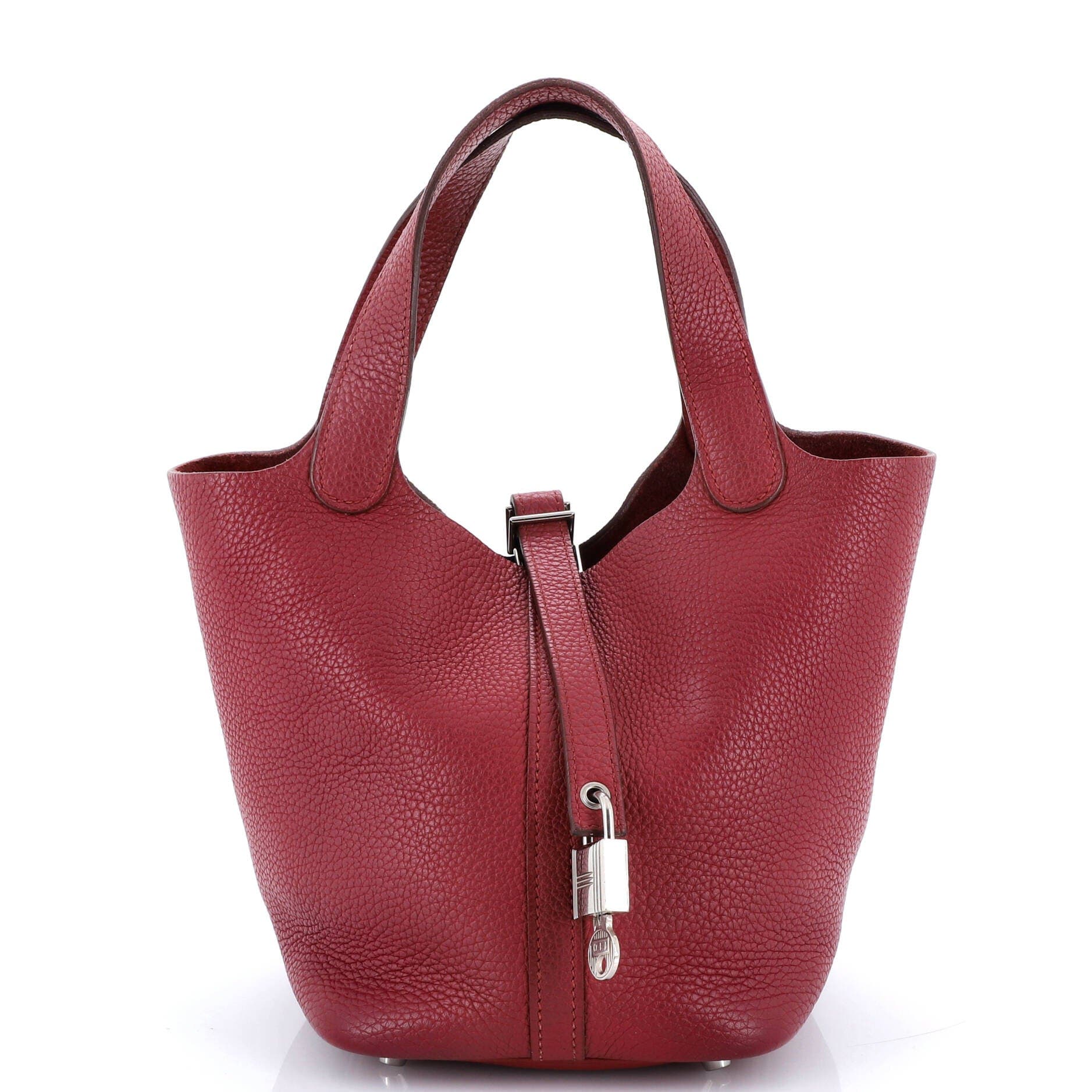 Pre-Owned Hermes Picotin Lock Bag Clemence PM, Main, color, 