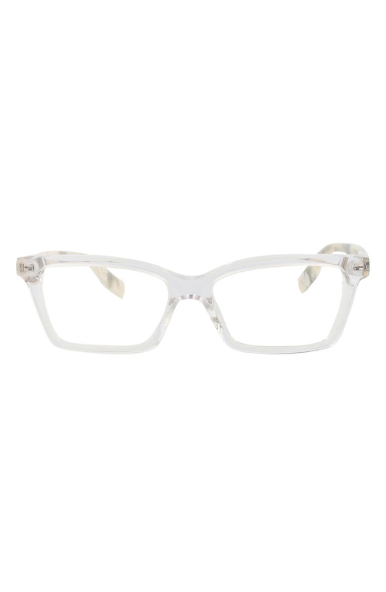 McQueen 51mm Rectangular Optical Glasses, Main, color, 
