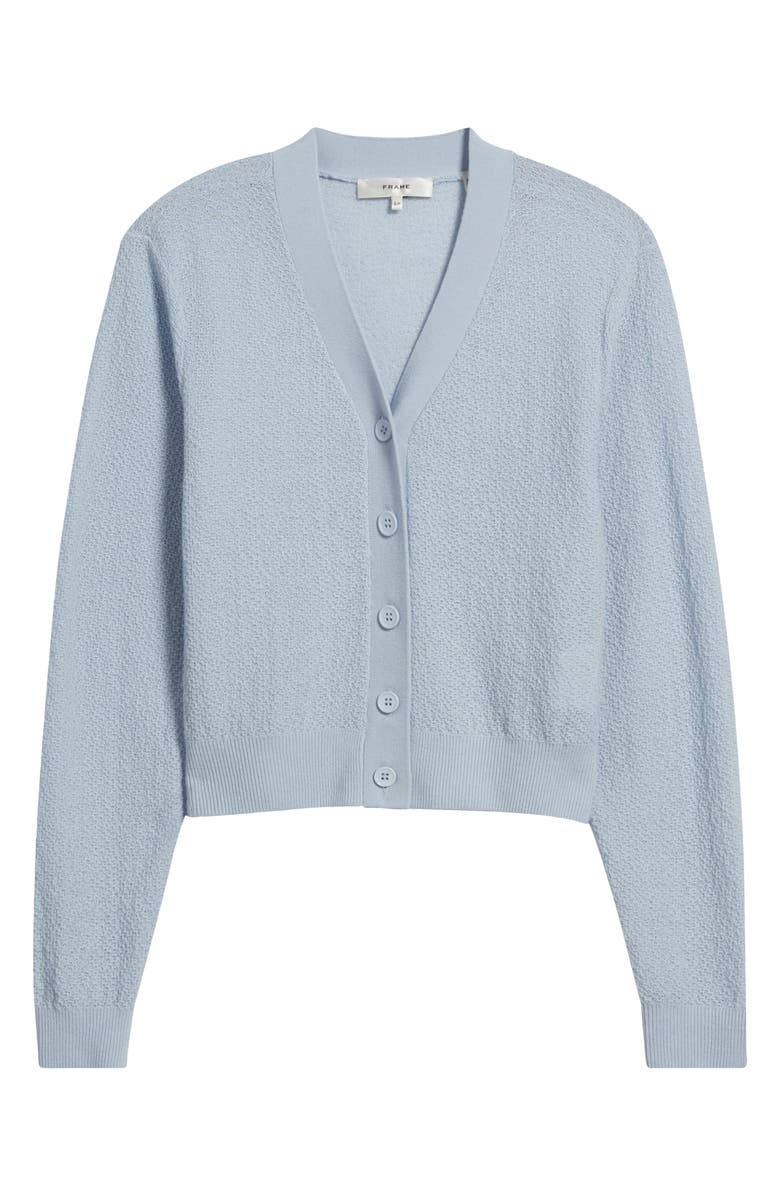 FRAME The Lightweight Stretch Wool Blend Cardigan, Alternate, color, Sky Blue