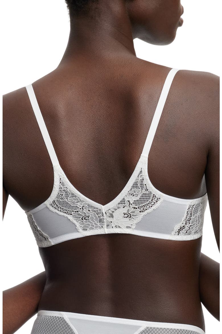 Flaunt Underwire Front Close Bra, Alternate, color, WHITE