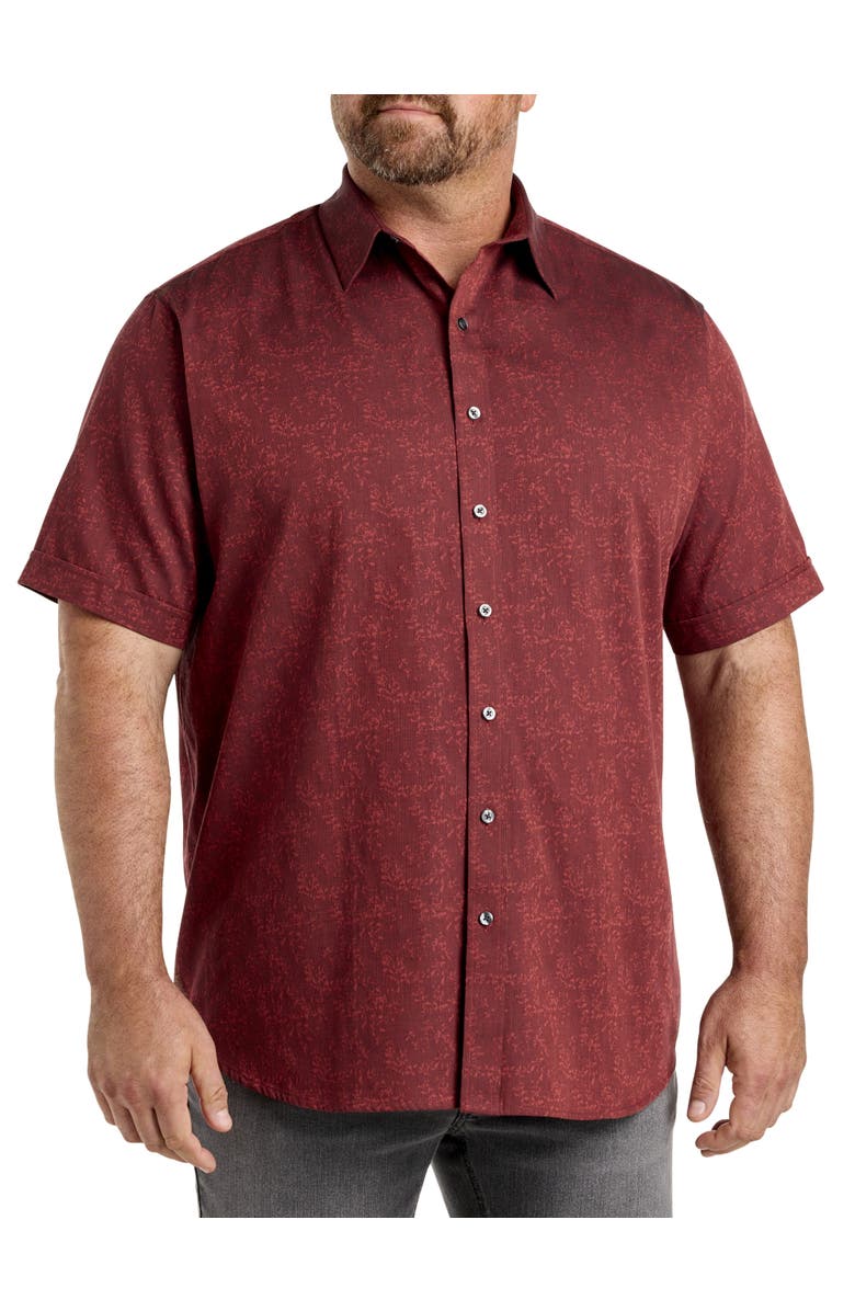 Synrgy by DXL Tonal Floral Sport Shirt, Main, color,