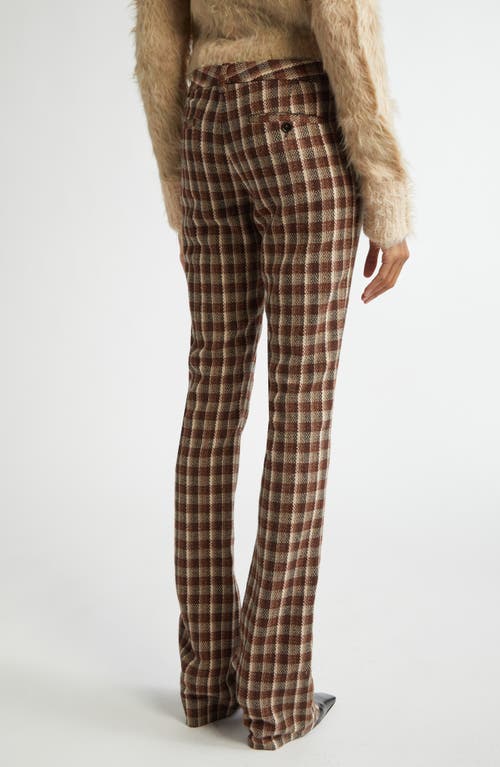 Acne Studios Pluffy Check Bouclé Flare Pants