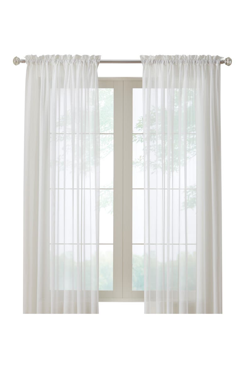 Single Indoor Curtain Panel, Main, color, EGGSHELL