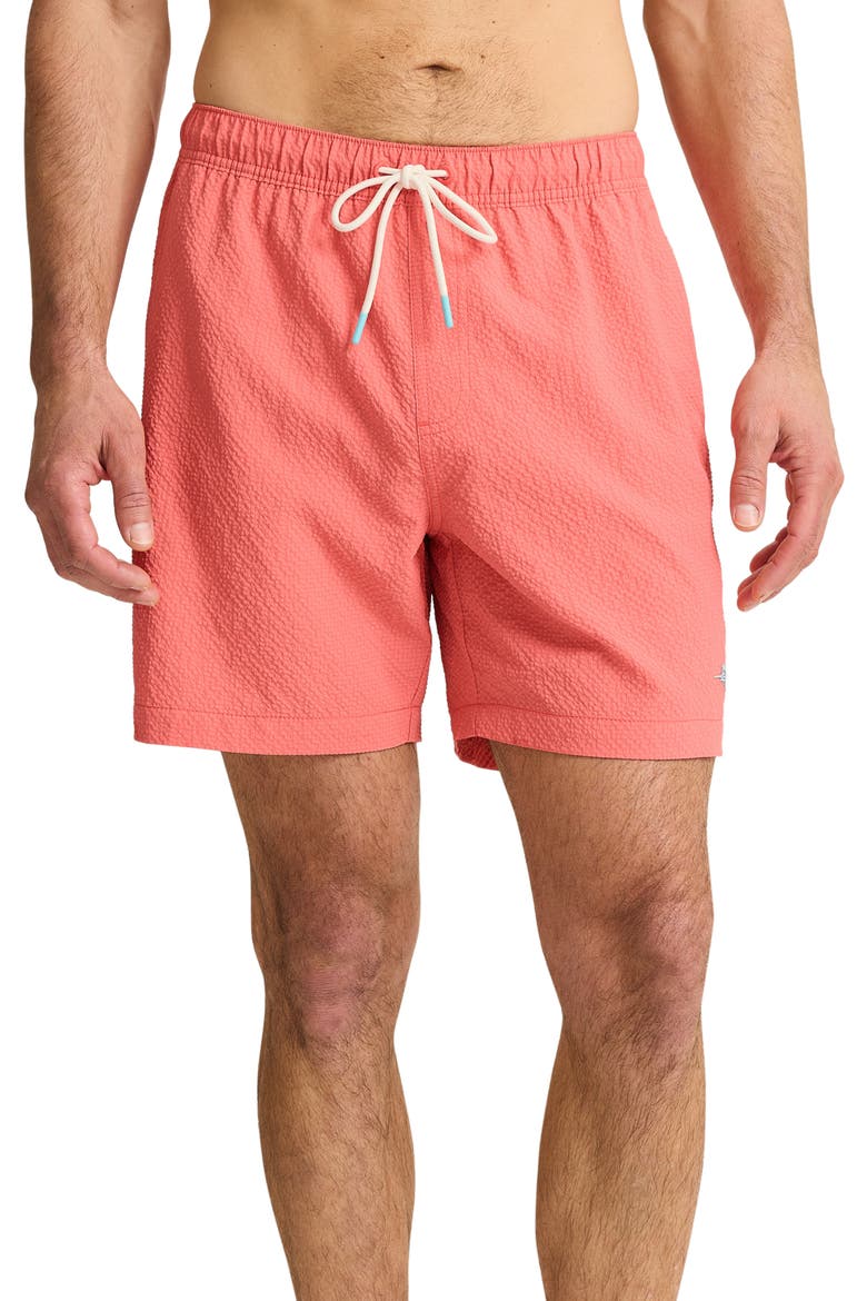 Naples Surf Seersucker Volley Swim Trunks, Main, color, TUTTI FRUTTI