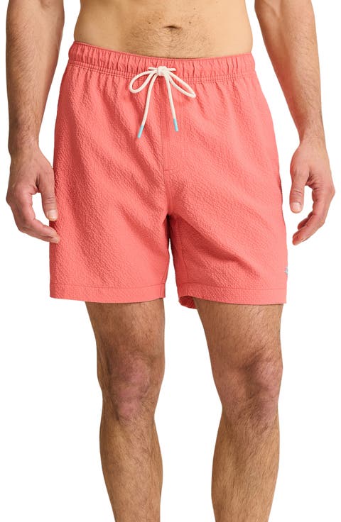 Naples Surf Seersucker Volley Swim Trunks