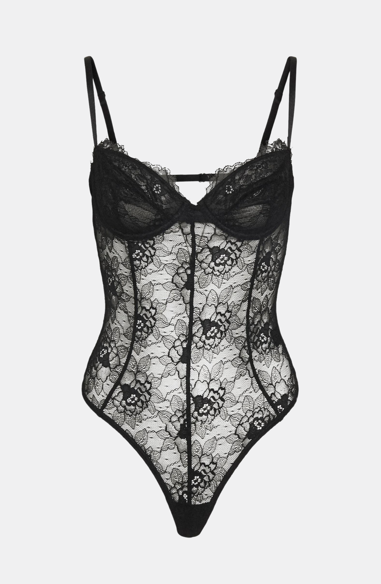 OW Collection LAYCE Bodysuit, Alternate, color, 