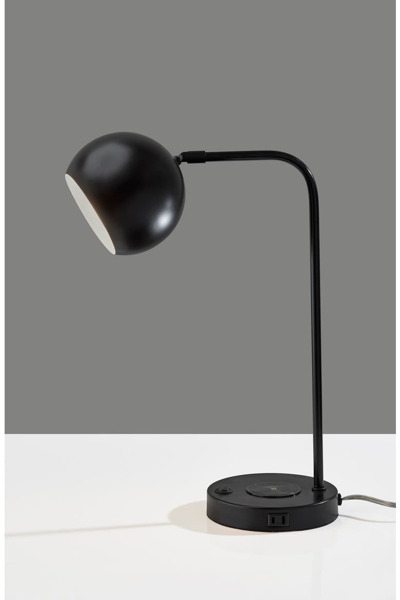 Emery Supercharger Desk Lamp, Alternate, color, BLACK