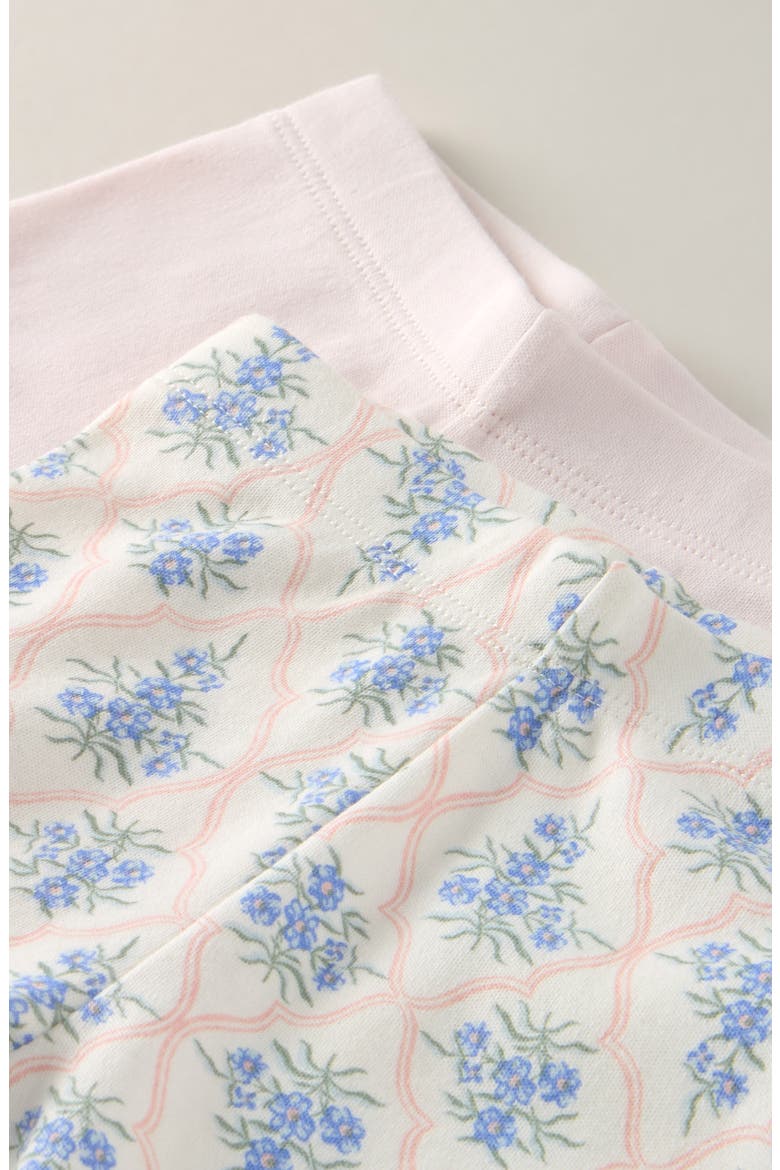 Assorted 2-Pack Cotton Leggings, Alternate, color, IVORY EGRET FLORAL TRELLIS