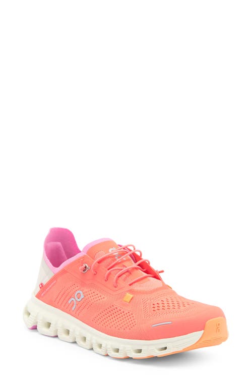 On Cloud 6 Coast Sneakers In Salm/pearl