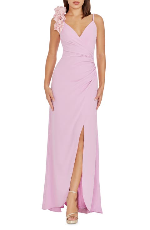 Camelia Ruffle Detail Gown