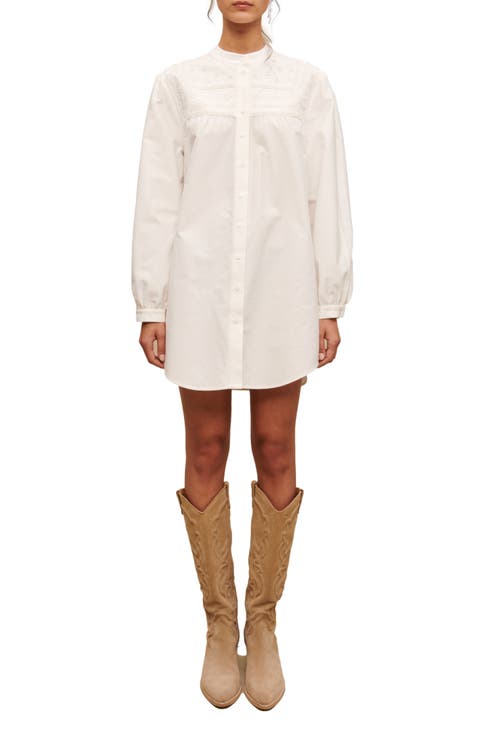 Rever Long Sleeve Shirtdress