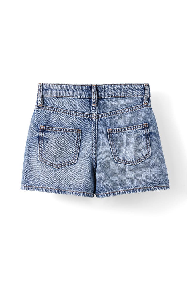 Kid's Alayna Aline Denim Skort, Alternate, color, Blue Haven Mid Blue