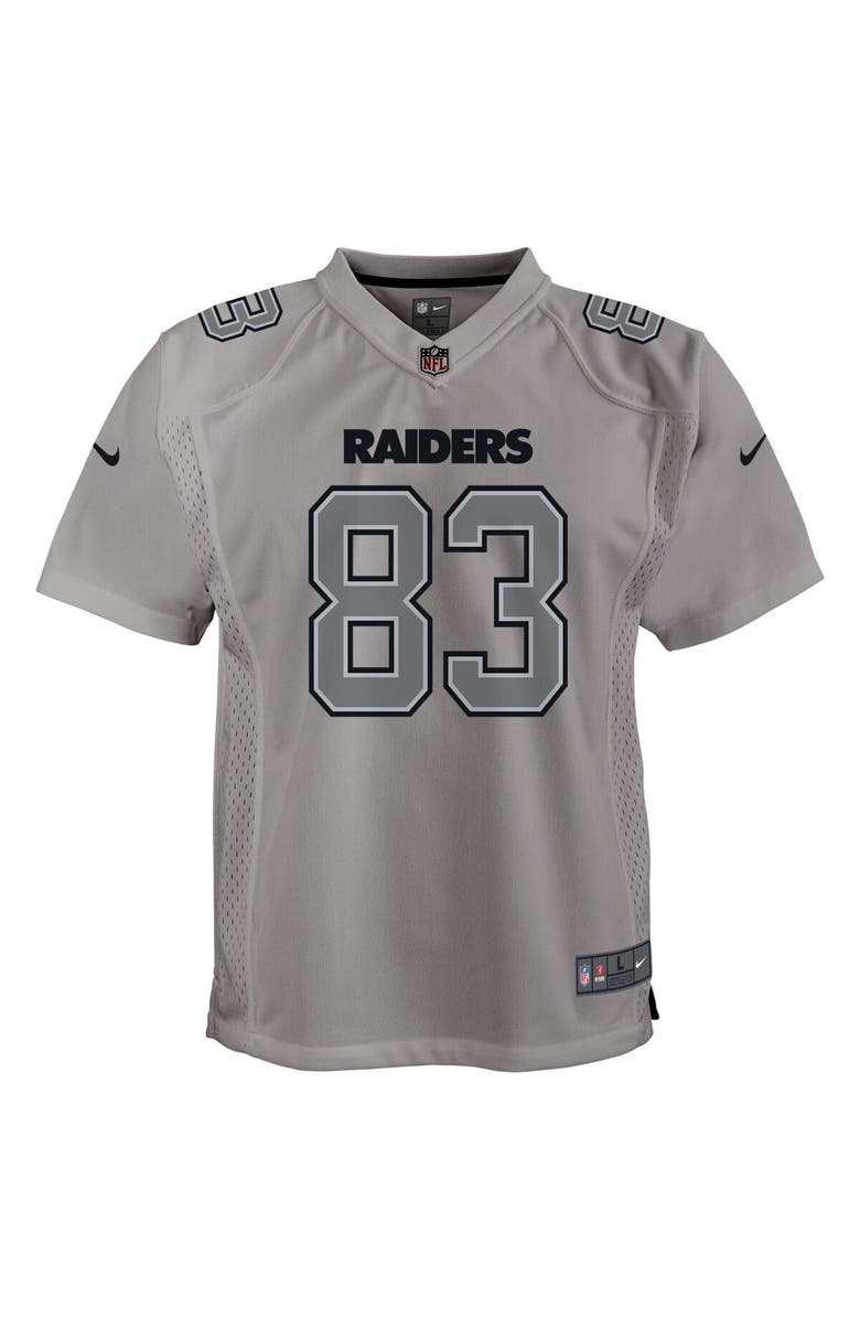 Nike Youth Nike Darren Waller Gray Las Vegas Raiders Atmosphere Game Jersey, Alternate, color, 
