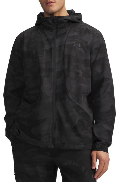 UA Unstoppable Printed Woven Full Zip Hoodie