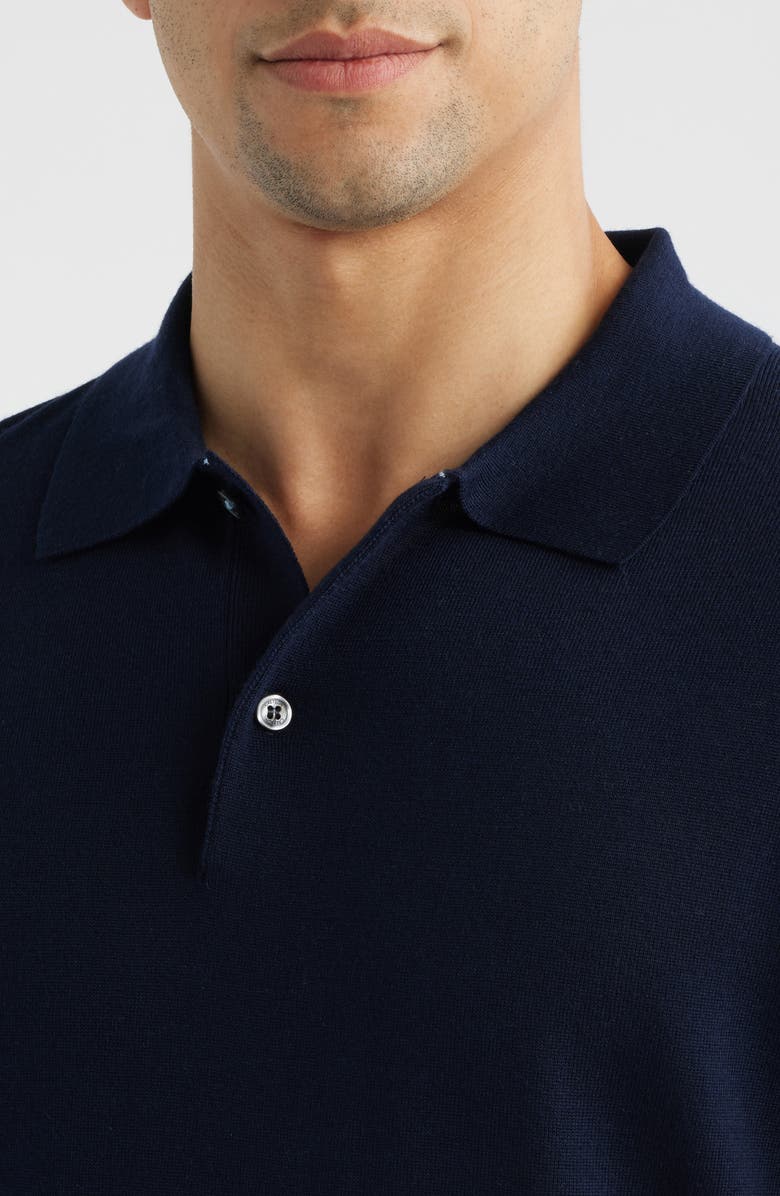 Greyson Saratoga Merino Wool Polo, Alternate, color, Maltese Blue