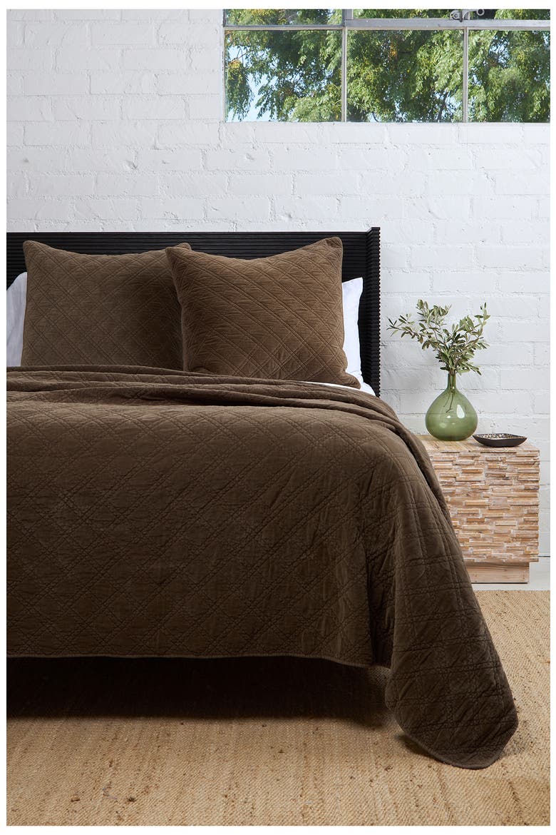 Brussels Coverlet, Alternate, color, WALNUT