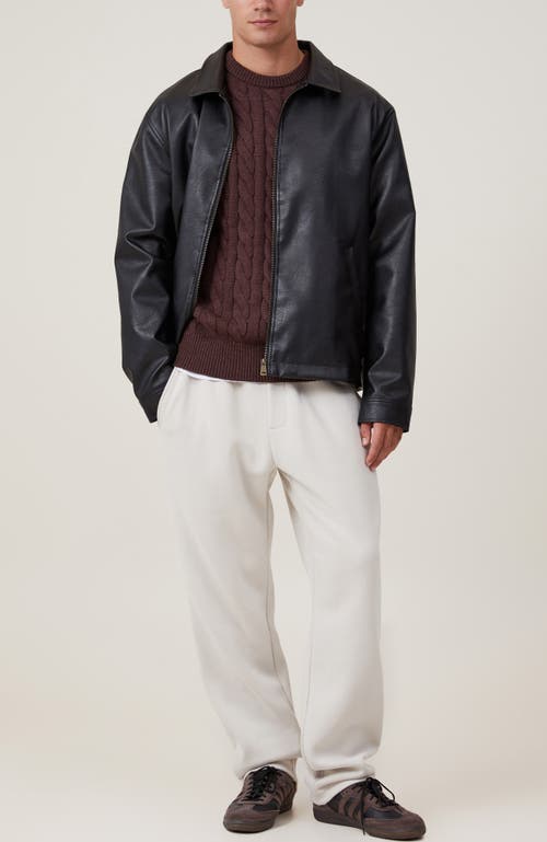 Cotton On Relaxed Track Pant In Burgundy
