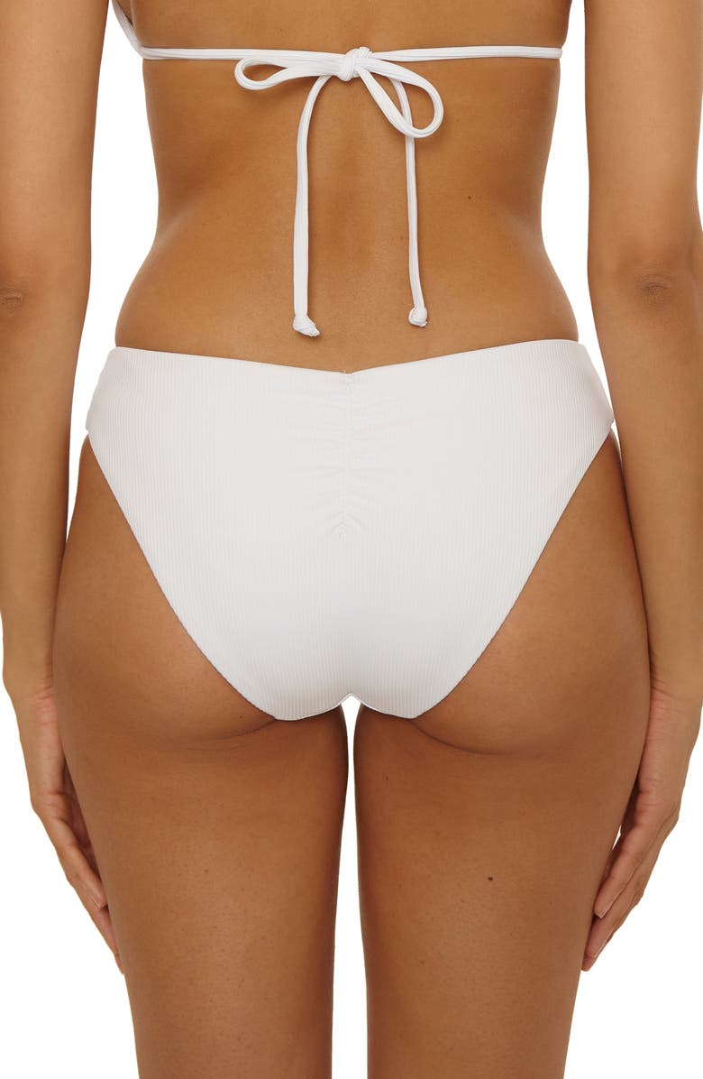 Becca Modern Edge Adela Hipster Bikini Bottoms, Alternate, color, White