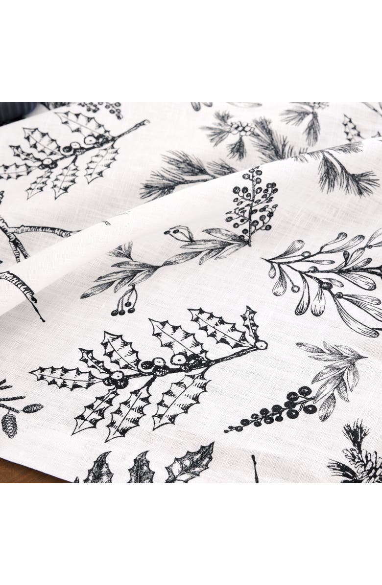 Solino Home Linen Table Throw - Winter Forest, 52" x 52", 52" x 52", Alternate, color, 