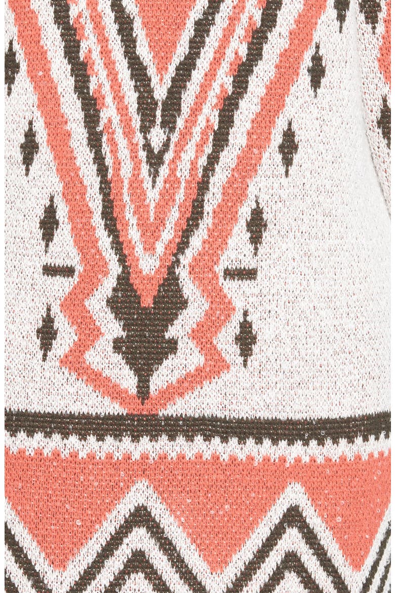 Hooded Jacquard Cardigan, Alternate, color, IVORY DOVE BOUCLE JACQUARD