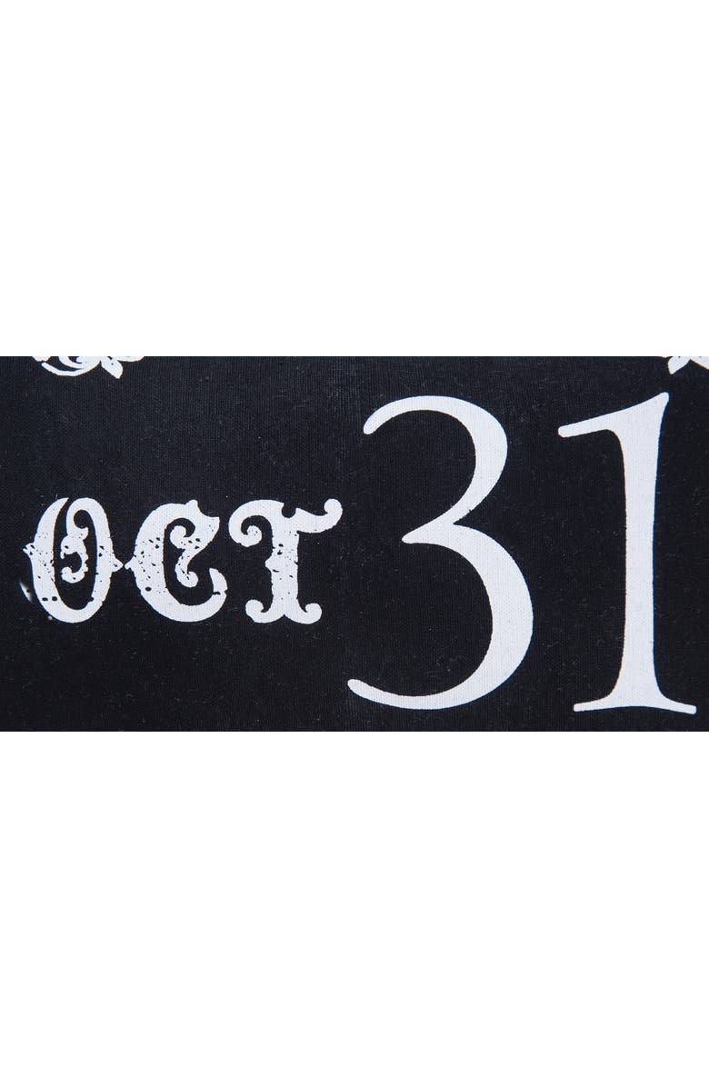 C&F Home Gothic Script "Oct 31" Halloween Small Petite Accent Pillow 8" x 12", Alternate, color, Black
